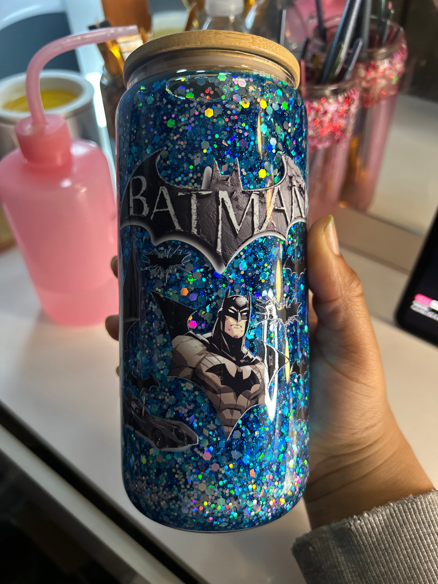 20oz Batman Glass Snowglobe