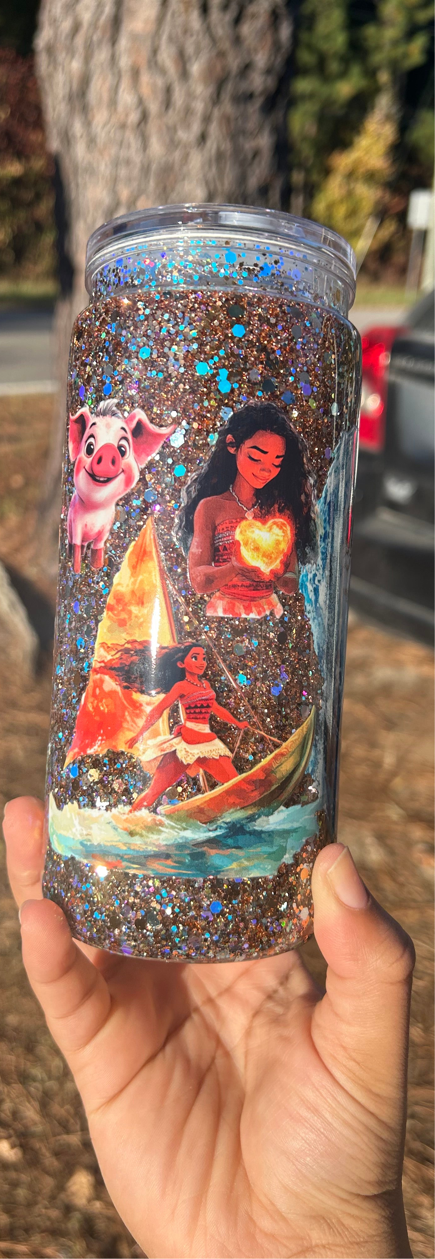 Beach Moana 20oz Acrylic Snowglobe