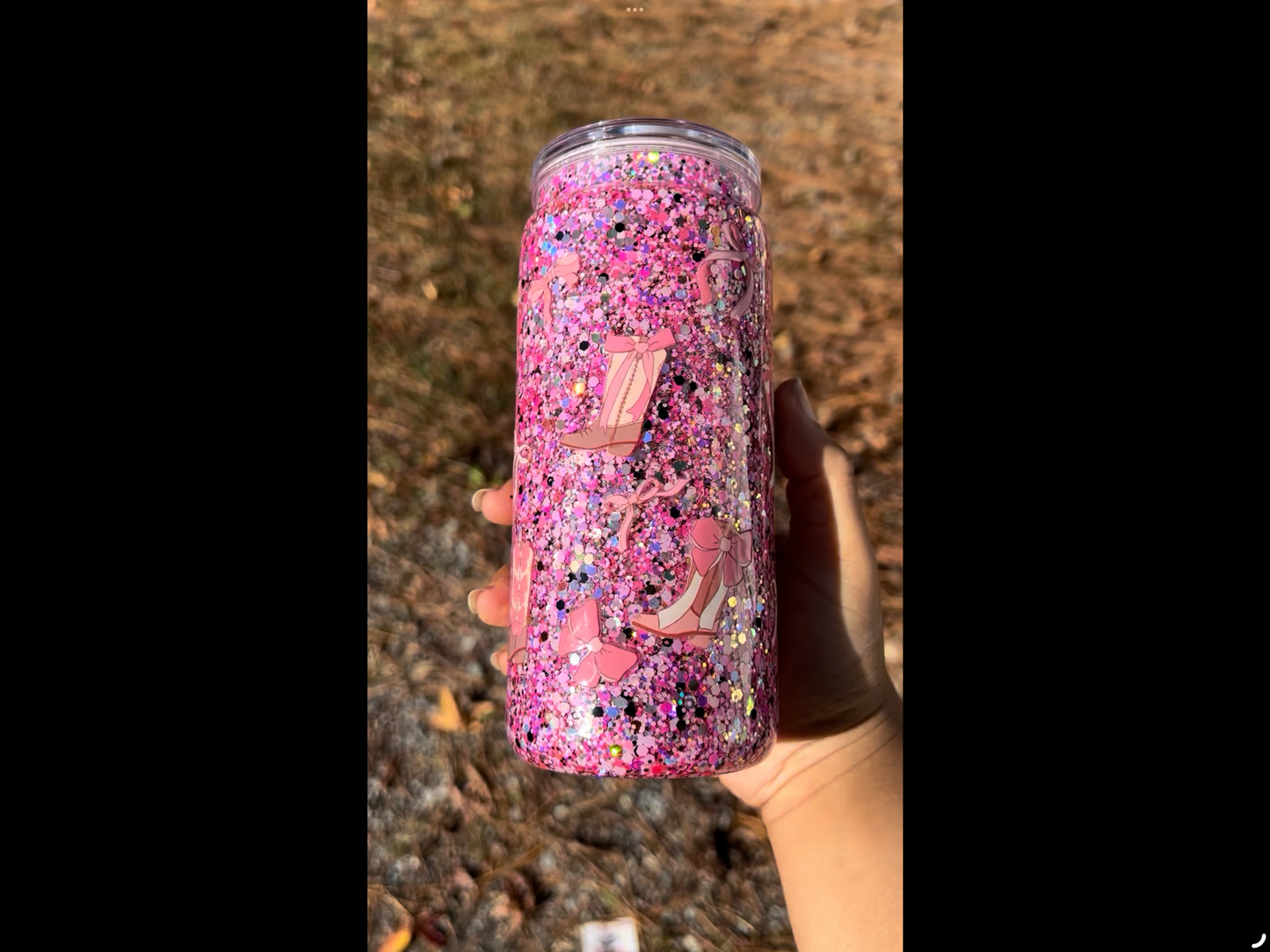 Cowgirl Boots 20oz Acrylic Snowglobe