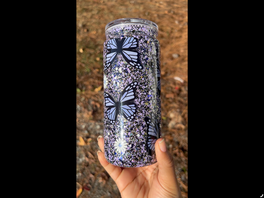 Butterfly 20oz Acrylic Snowglobe