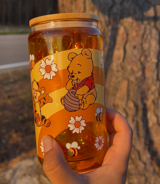 Honey Drip Winnie The Pooh 16oz Glass Snowglobe