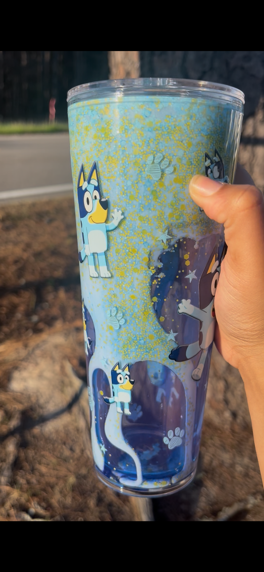 Bluey 24oz Acrylic Lava Snowglobe