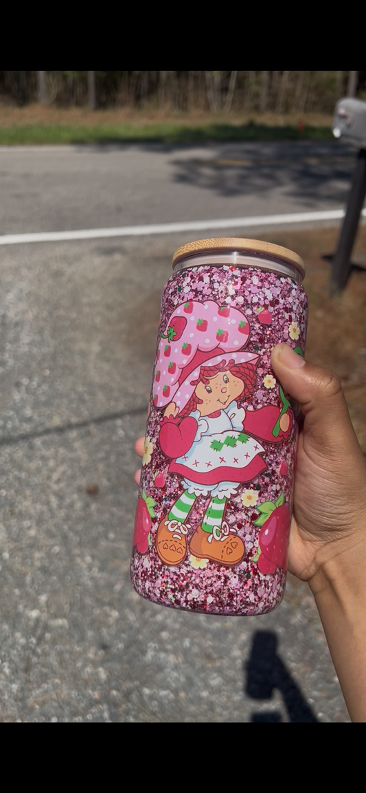 Strawberry Shortcake 20oz Glass Snowglobe
