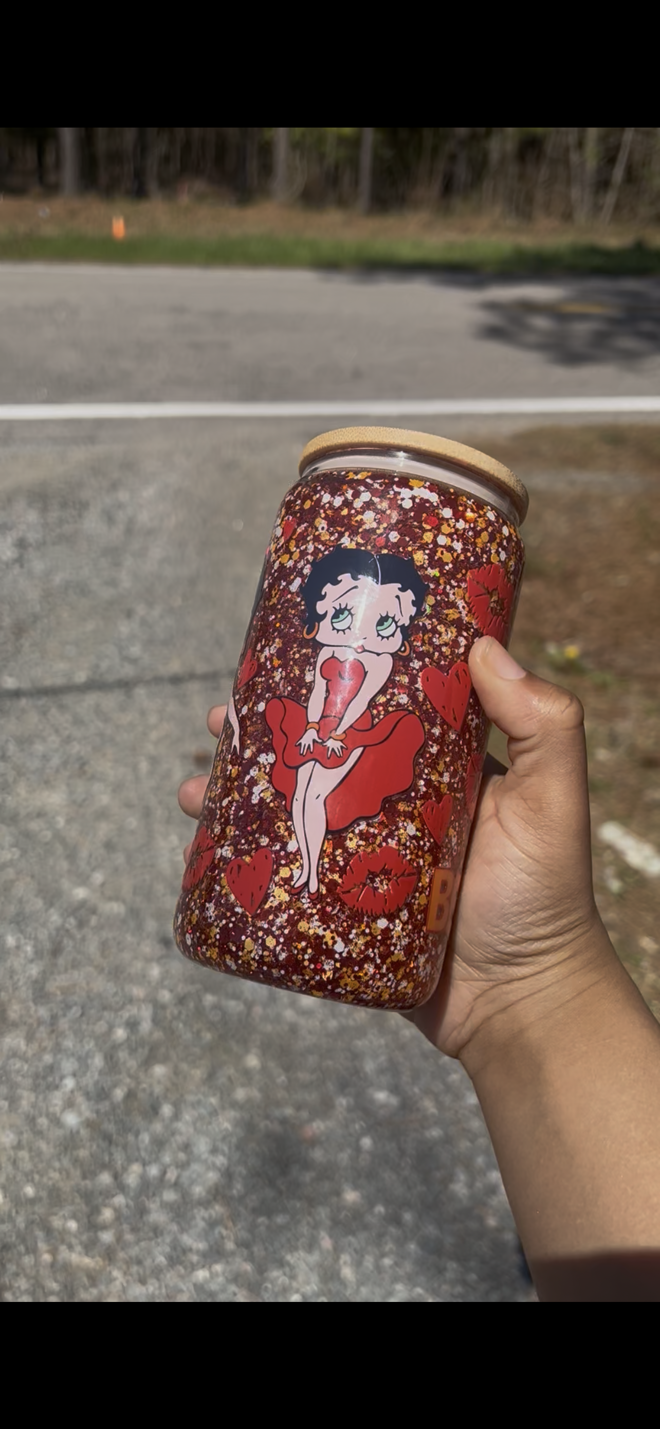 Betty Boop 16oz Glass Snowglobe