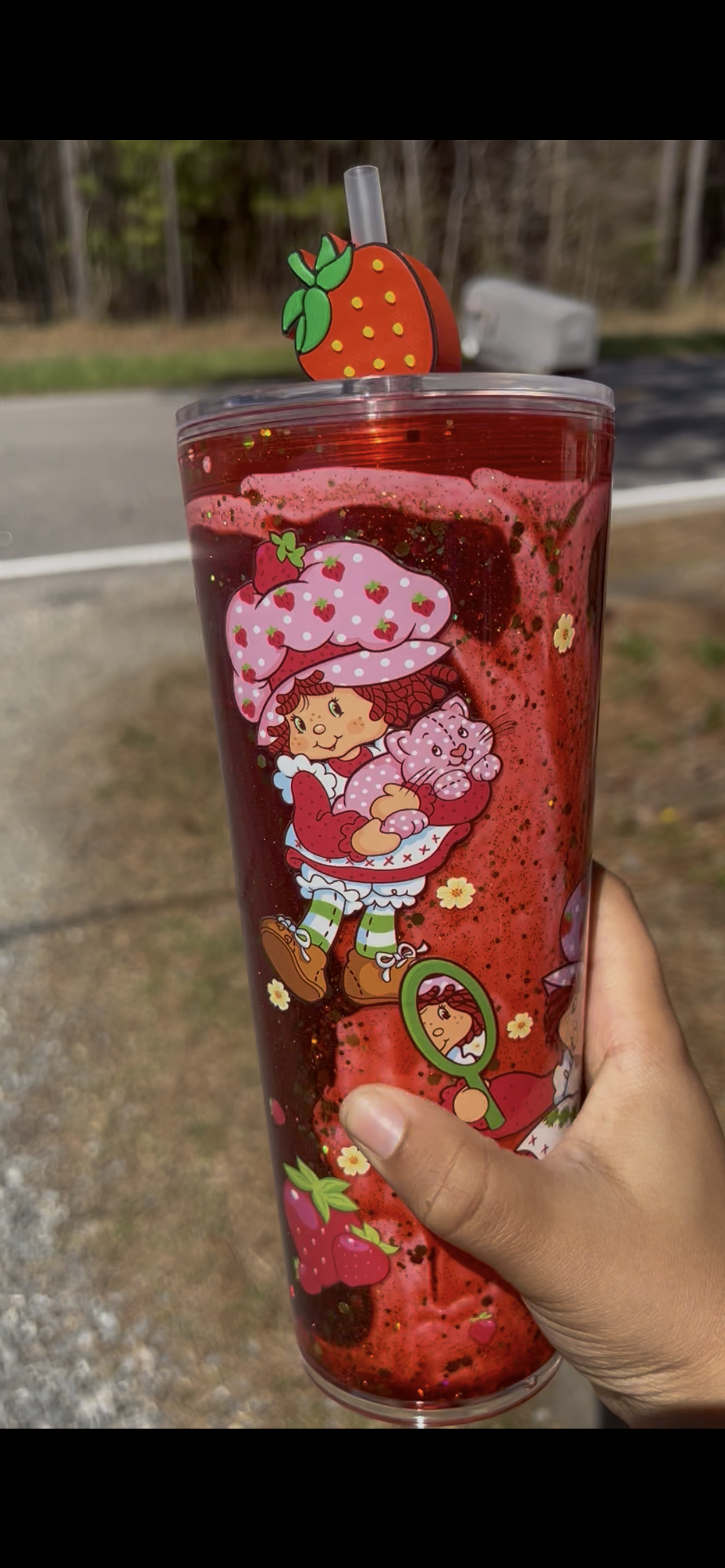 Strawberry Shortcake 24oz Arylic Lava Snowglobe