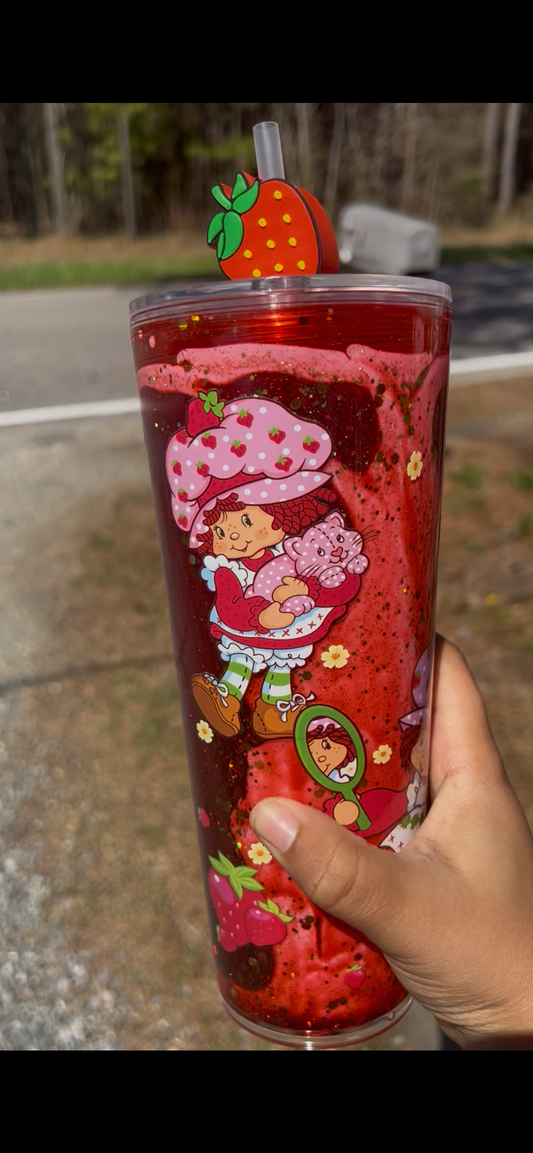 Strawberry Shortcake 24oz Arylic Lava Snowglobe