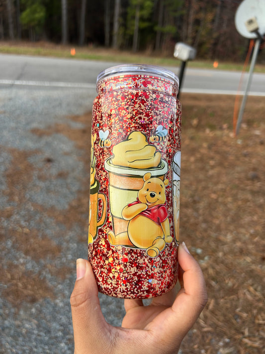 Coffee Winnie 20oz Acrylic Snowglobe