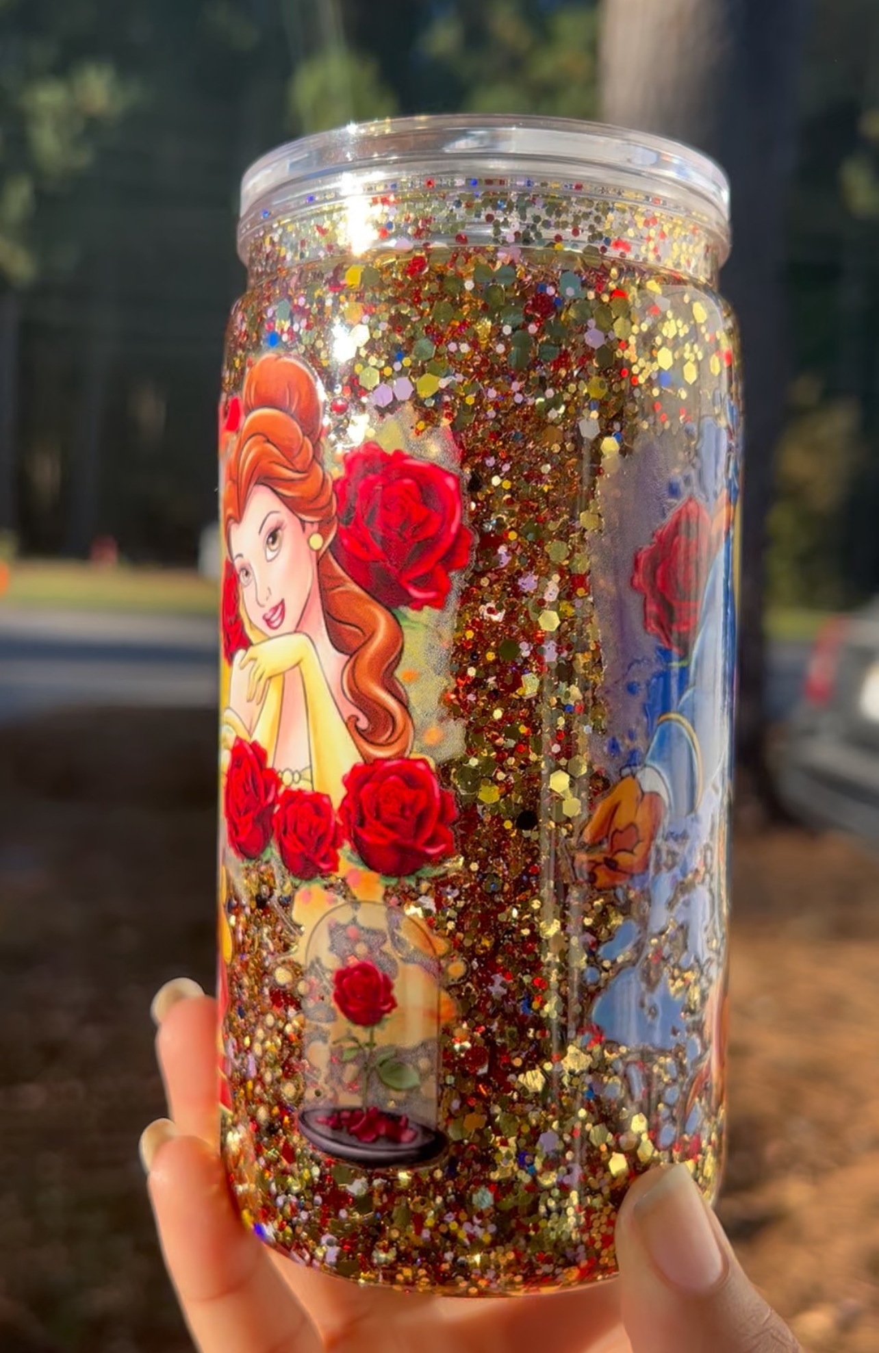 Beauty And The Beast 16oz Acrylic Snowglobe