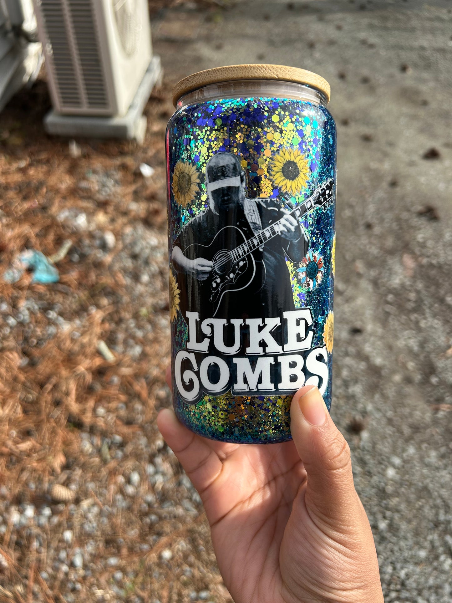 Luke Combs 16oz Glass Snowglobe